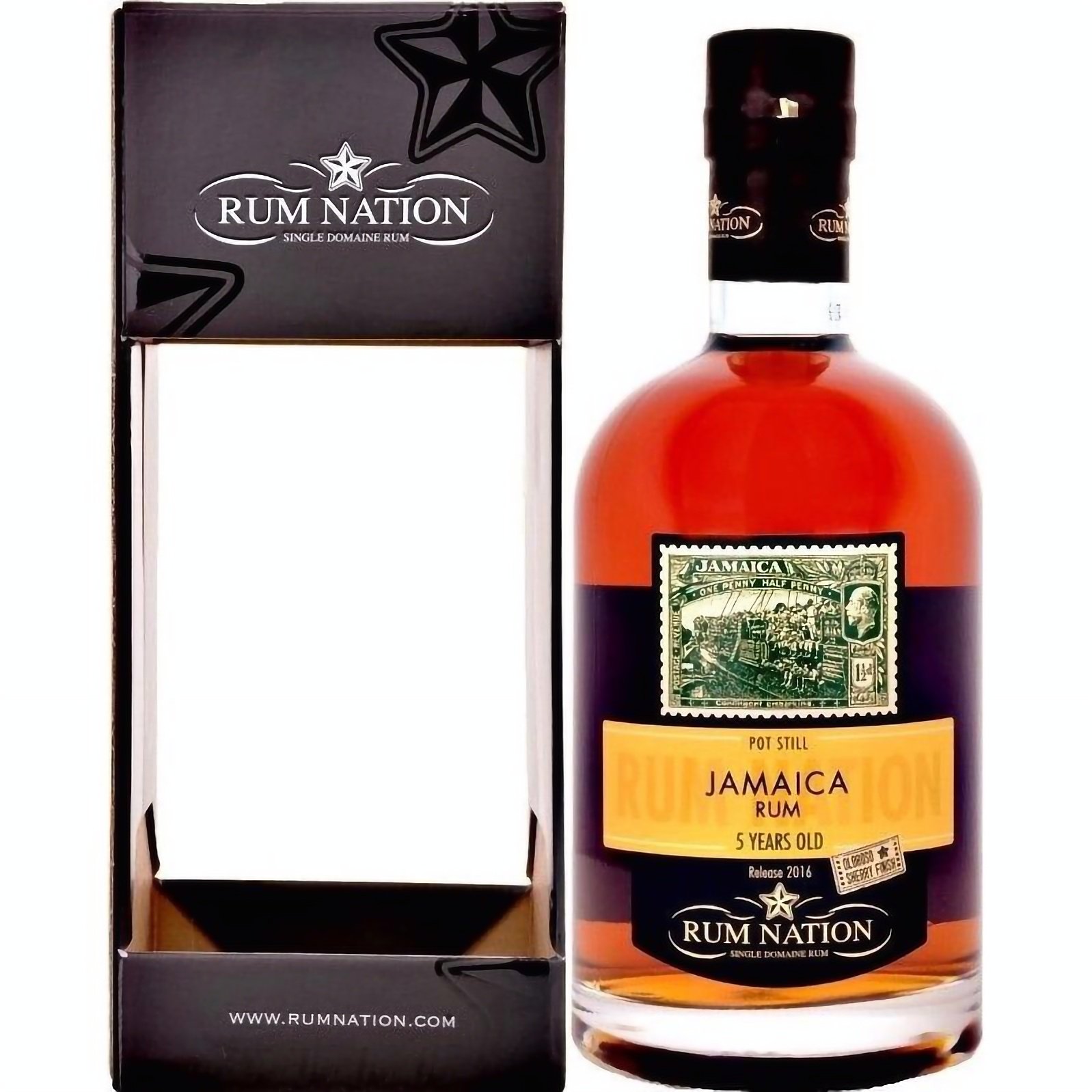 Ром Rum Nation 5 yo Pot Still Jamaica 50% 0.7 л, в подарочной упаковке - фото 1