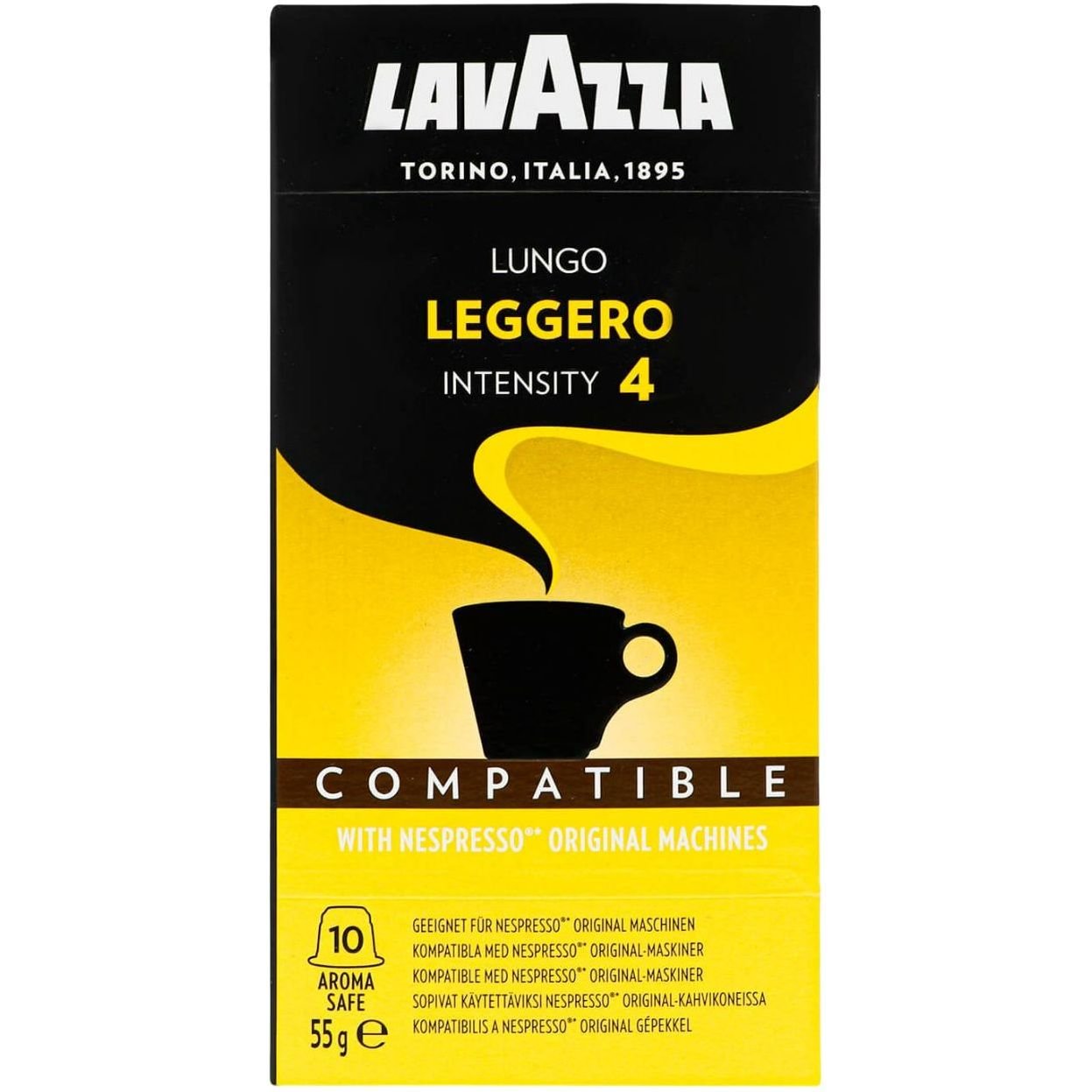 Кофе в капсулах Lavazza Espresso Lungo Legero 55 г (10 шт. х 5.5 г) (881177) - фото 1