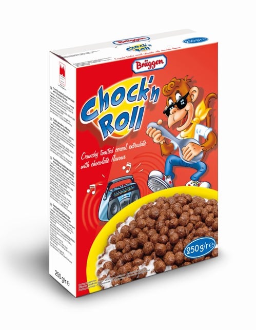 Сухий сніданок Bruggen Chock'n Roll Підсмажена кукурудза з шоколадом, 250 г - фото 1