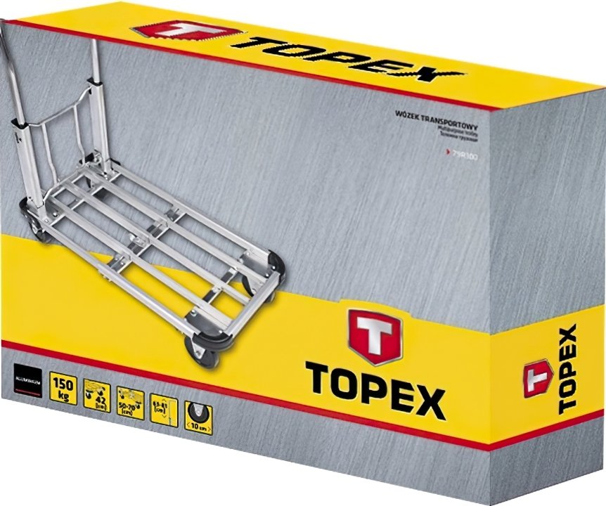 Тележка платформенная Topex грузовая до 150 кг (79R300) - фото 2