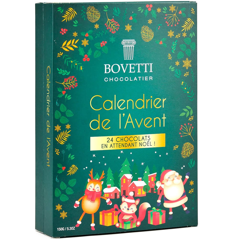 Шоколад Bovetti молочный Рождественский календарь 150 г - фото 1