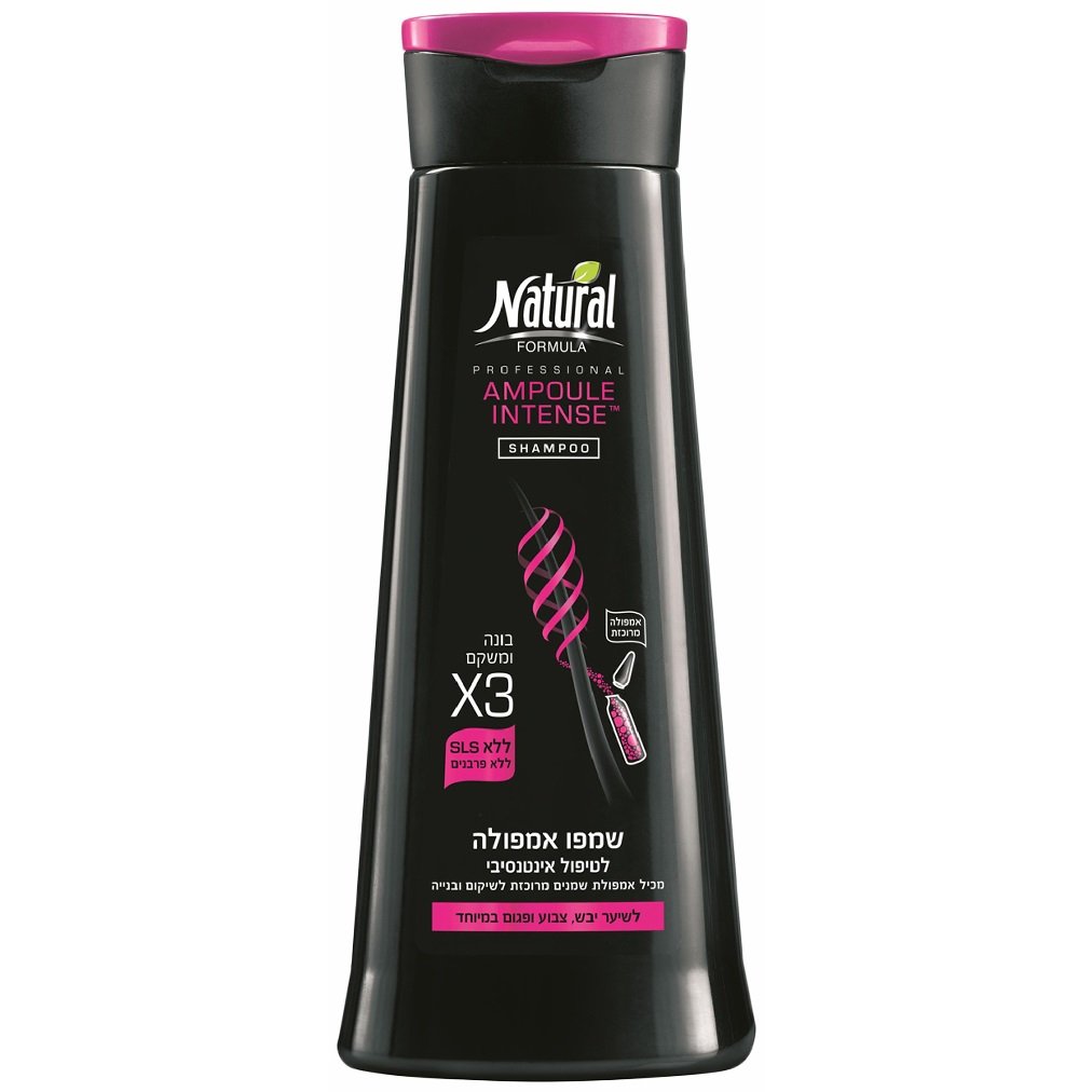 Інтенсивний шампунь для волосся Natural Formula Ampoule Intense Shampoo, з ампулами, 400 мл - фото 1