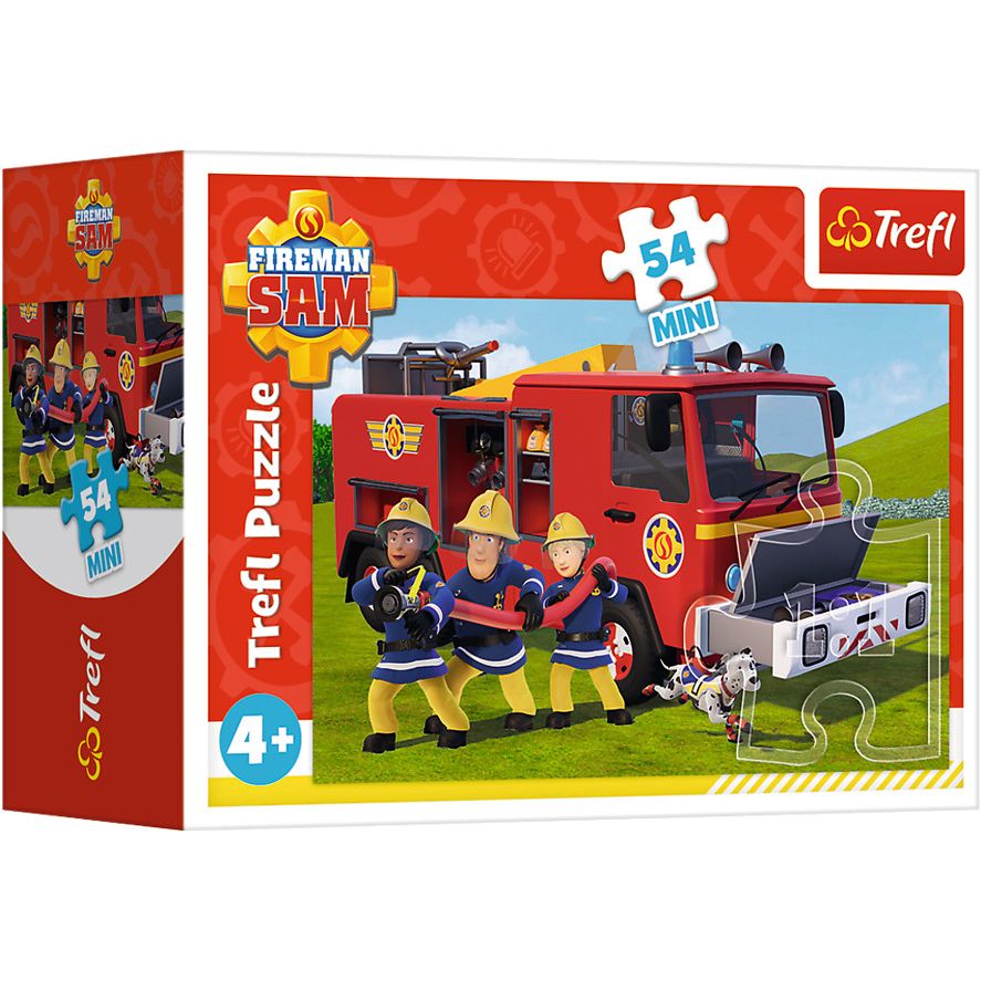 Пазли Trefl Пожежне авто Пожежник Сем Міні 54 елементів - фото 1