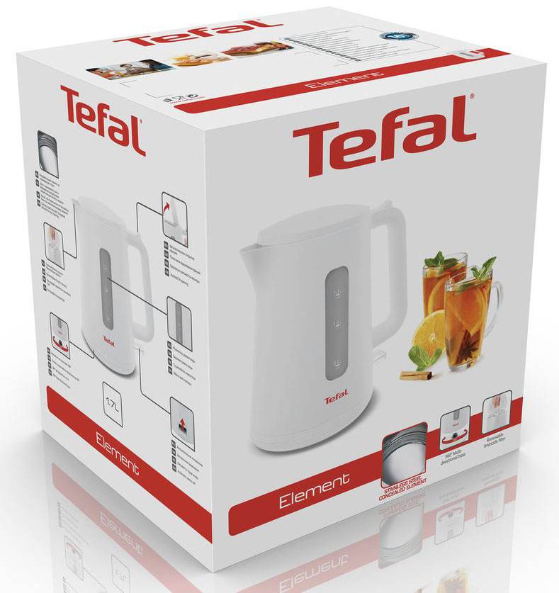 Електрочайник Tefal KO200130 білий - фото 7