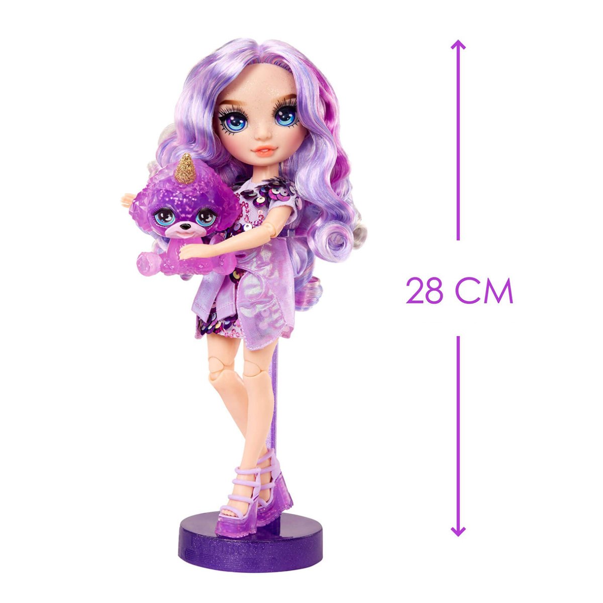 Лялька Rainbow High Classic Violet Willow з аксесуарами та слаймом 28 см (120223) - фото 2