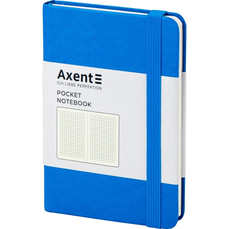 Книга записна Axent Partner A6- в клітинку 96 аркушів блакитна (8301-07-A) - фото 2