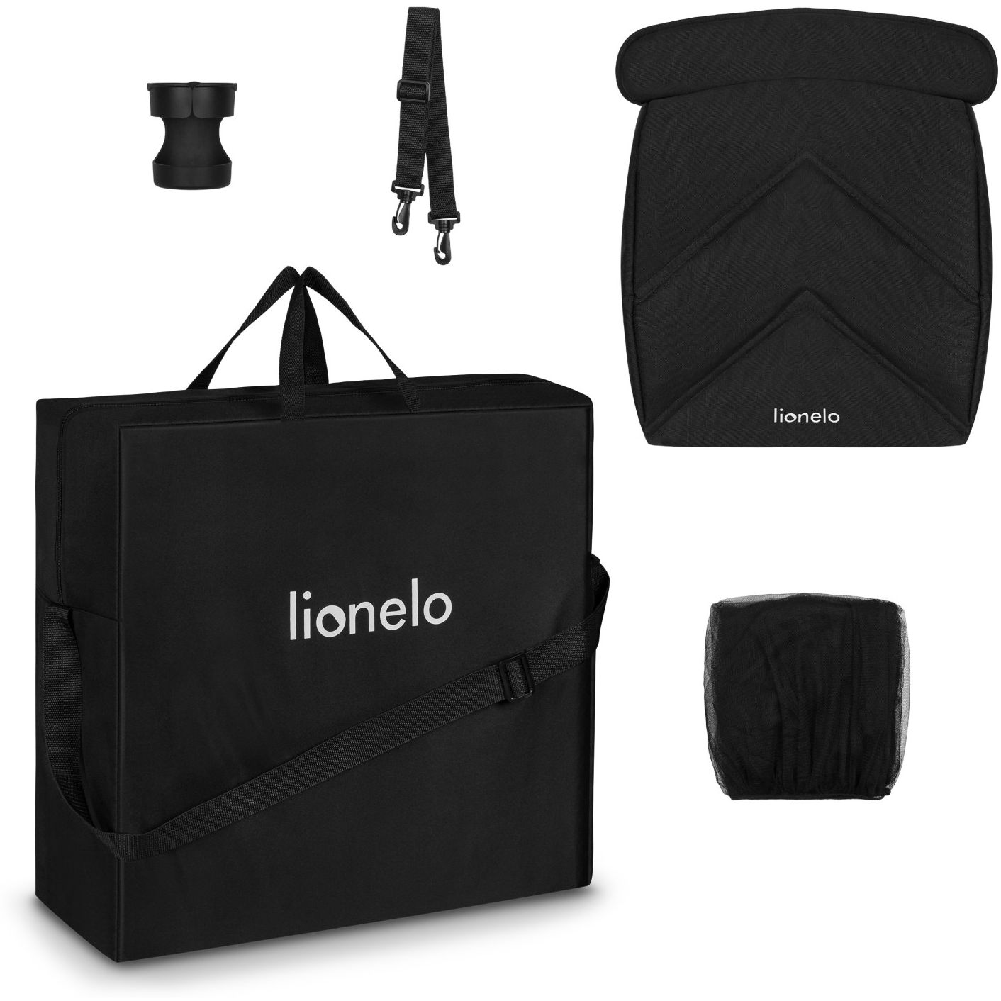 Прогулянкова коляска Lionelo Cloe Black Onyx, чорна (LO-CLOE BLACK ONYX) - фото 11