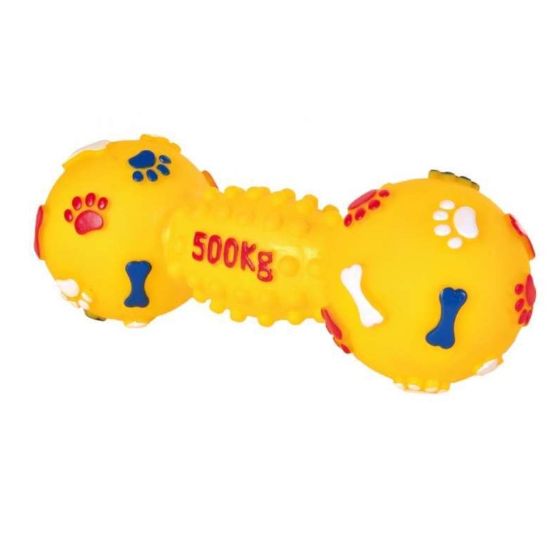 Игрушка для собак Trixie Гантель лапка с пищалкой, 19 см, в ассортименте (3362) - фото 1