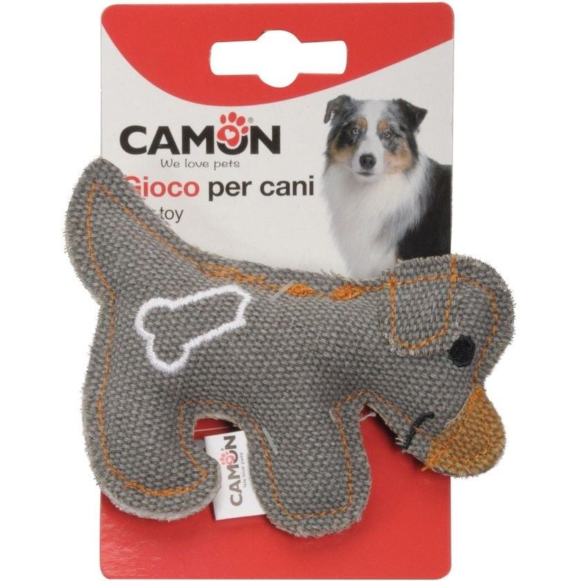 Іграшка для собак Camon Милий песик, текстиль, 11 см, в асортименті - фото 1