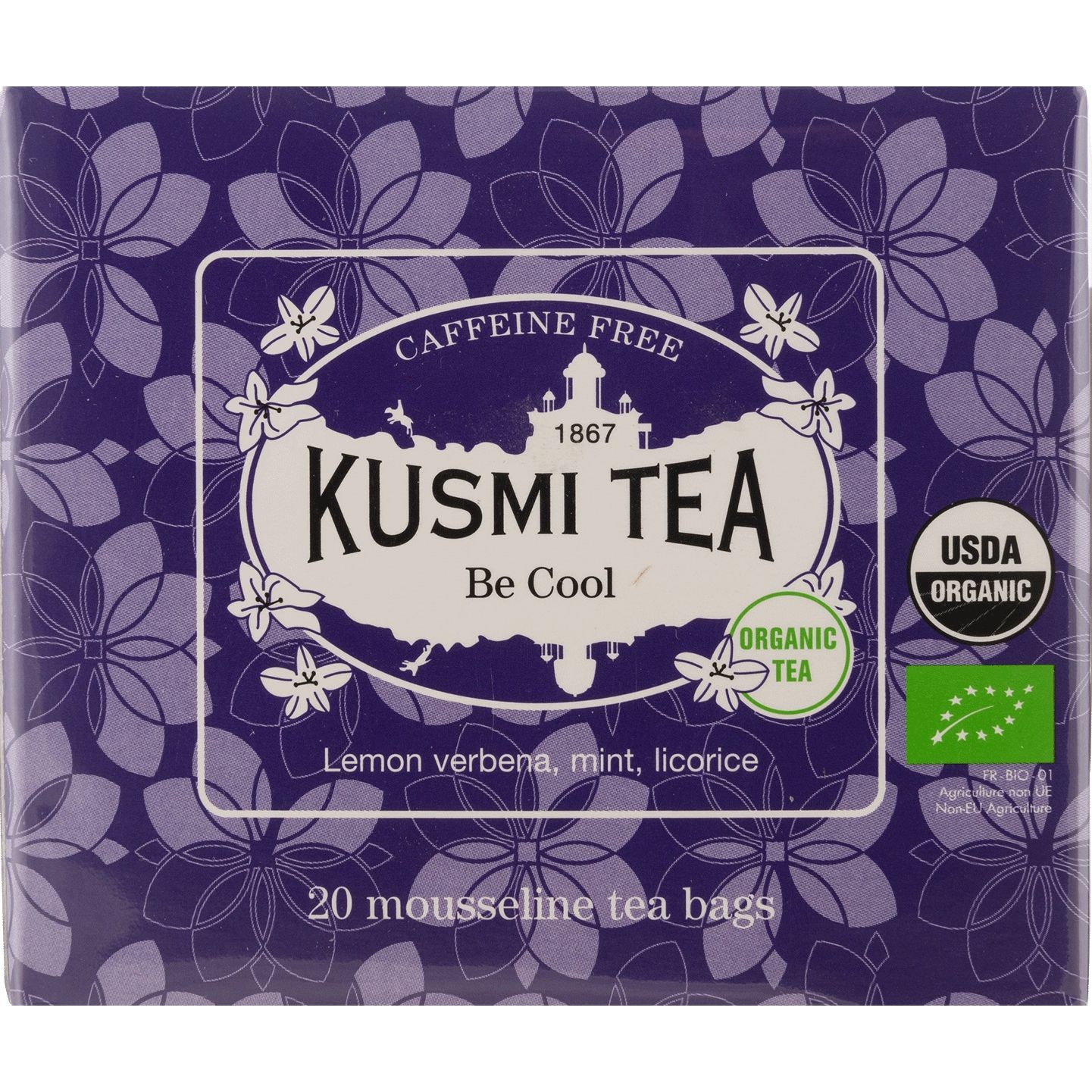 Чай трав'яний Kusmi Tea Be Cool органічний 40 г (20 шт. х 2 г) - фото 1