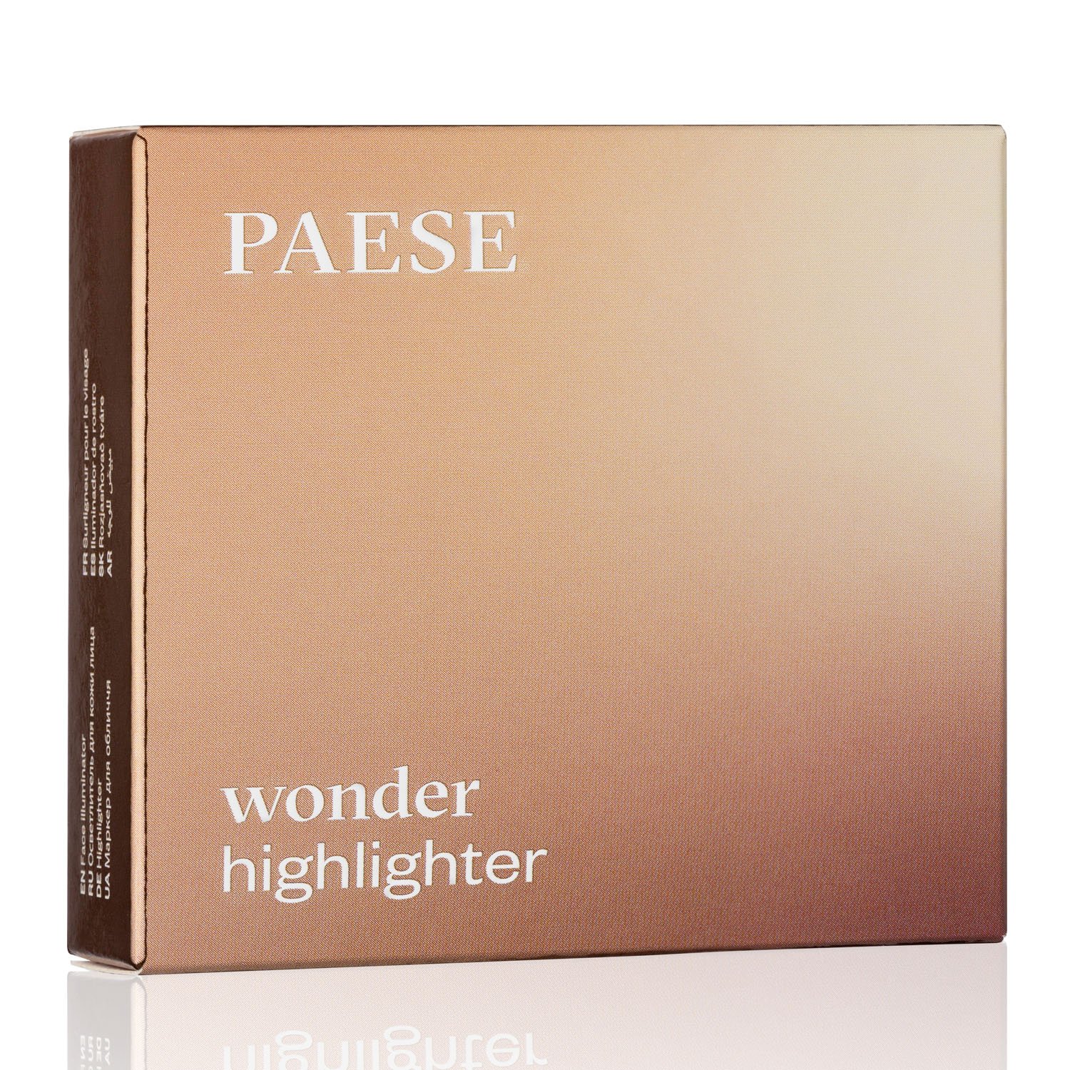 Хайлайтер компактний для обличчя Paese Wonder Highlighter, Champagne, 7,5 г - фото 4