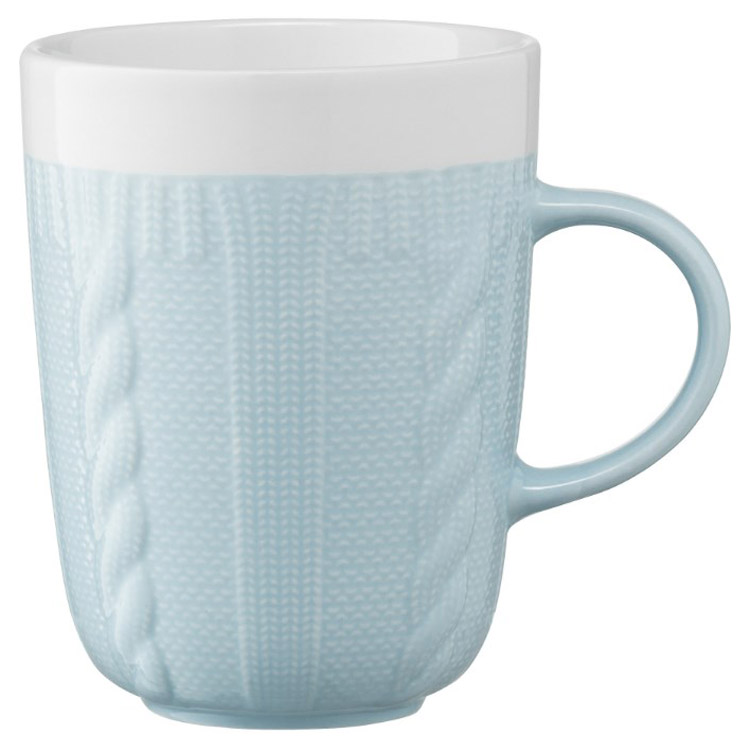 Чашка Ardesto Кnitti, 330 мл, блакитний (AR3457BL) - фото 4