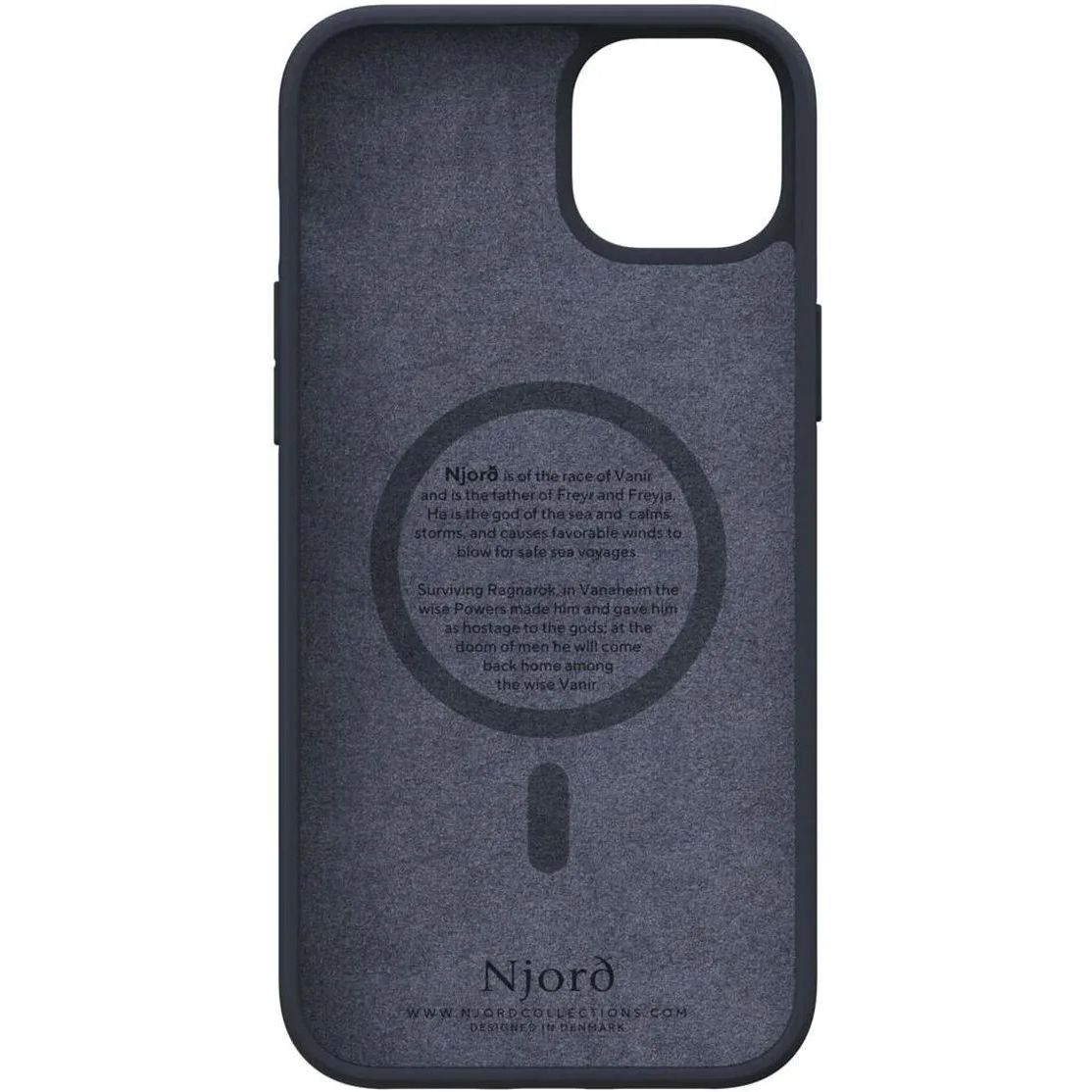 Чохол-накладка Njord Salmon Leather MagSafe Case Black для iPhone 15 - фото 5