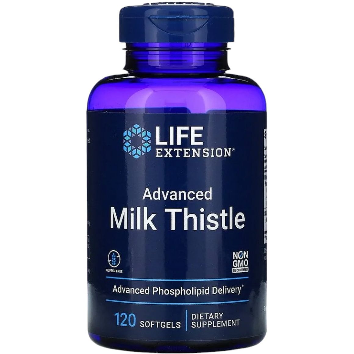 Силимарин Расторопша Life Extension European Milk Thistle 120 желатиновых капсул - фото 1