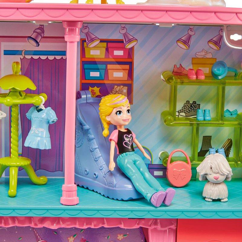 Ігровий набір Polly Pocket Sweet Adventures Rainbow Веселковий торгівельний центр (HHX78) - фото 10