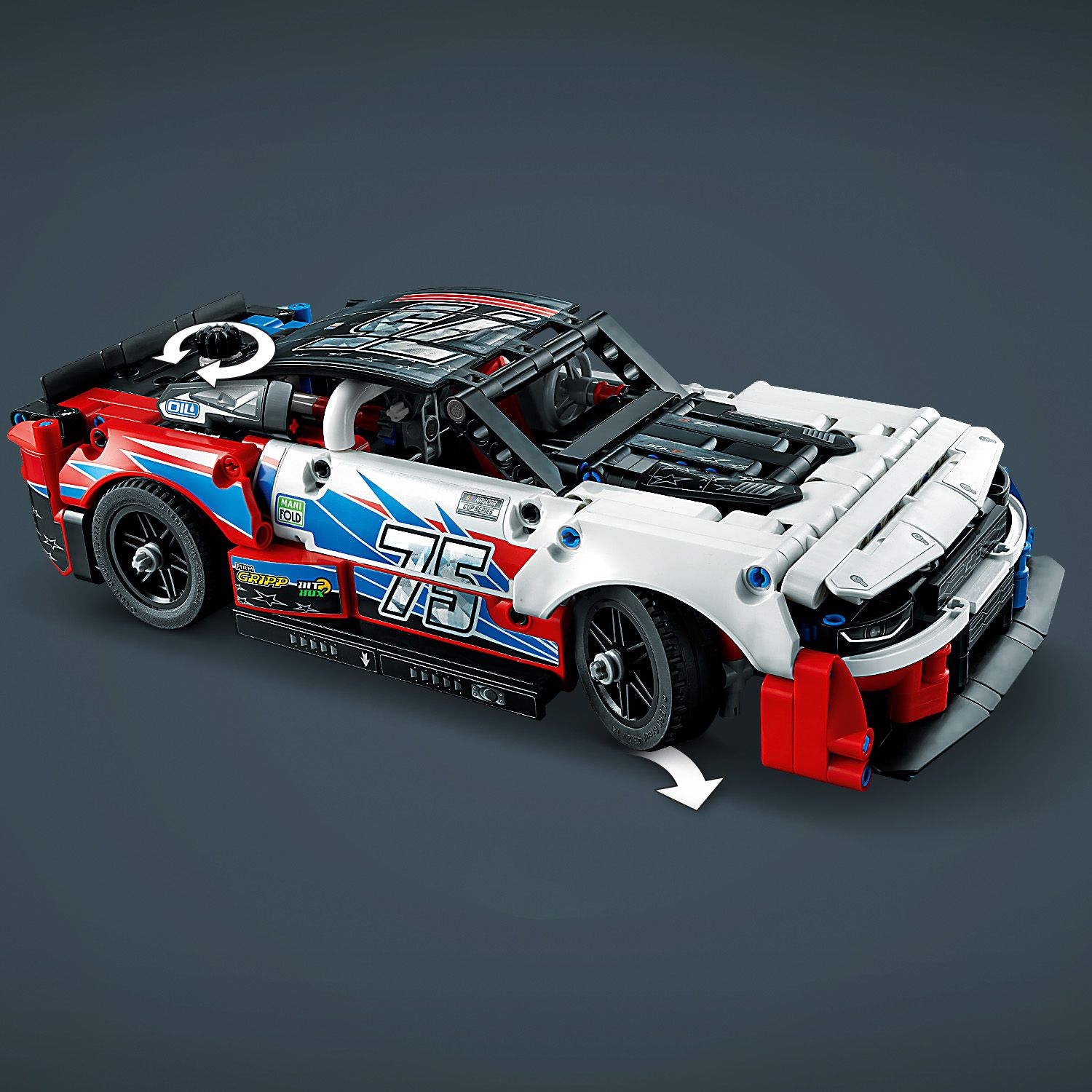 Конструктор LEGO Technic NASCAR Next Gen Chevrolet Camaro ZL1, 672 детали (42153) - фото 8