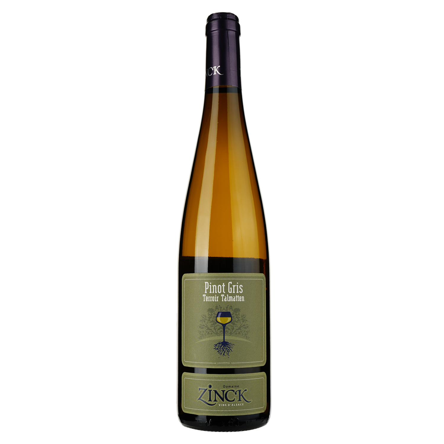 Вино Vins Zinck Sarl Pinot Gris Terroir Talmatten, біле, сухе, 0,75 л - фото 1