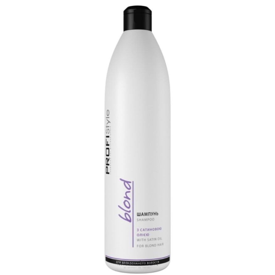 Шампунь для волосся з сатиновою олією ProfiStyle Blond With Satin Oil Shampoo 1 л - фото 1