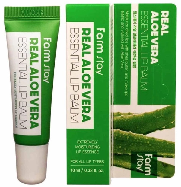 Бальзам для губ FarmStay Real Aloe Vera Essential Lip Balm Алоэ, 10 мл - фото 1
