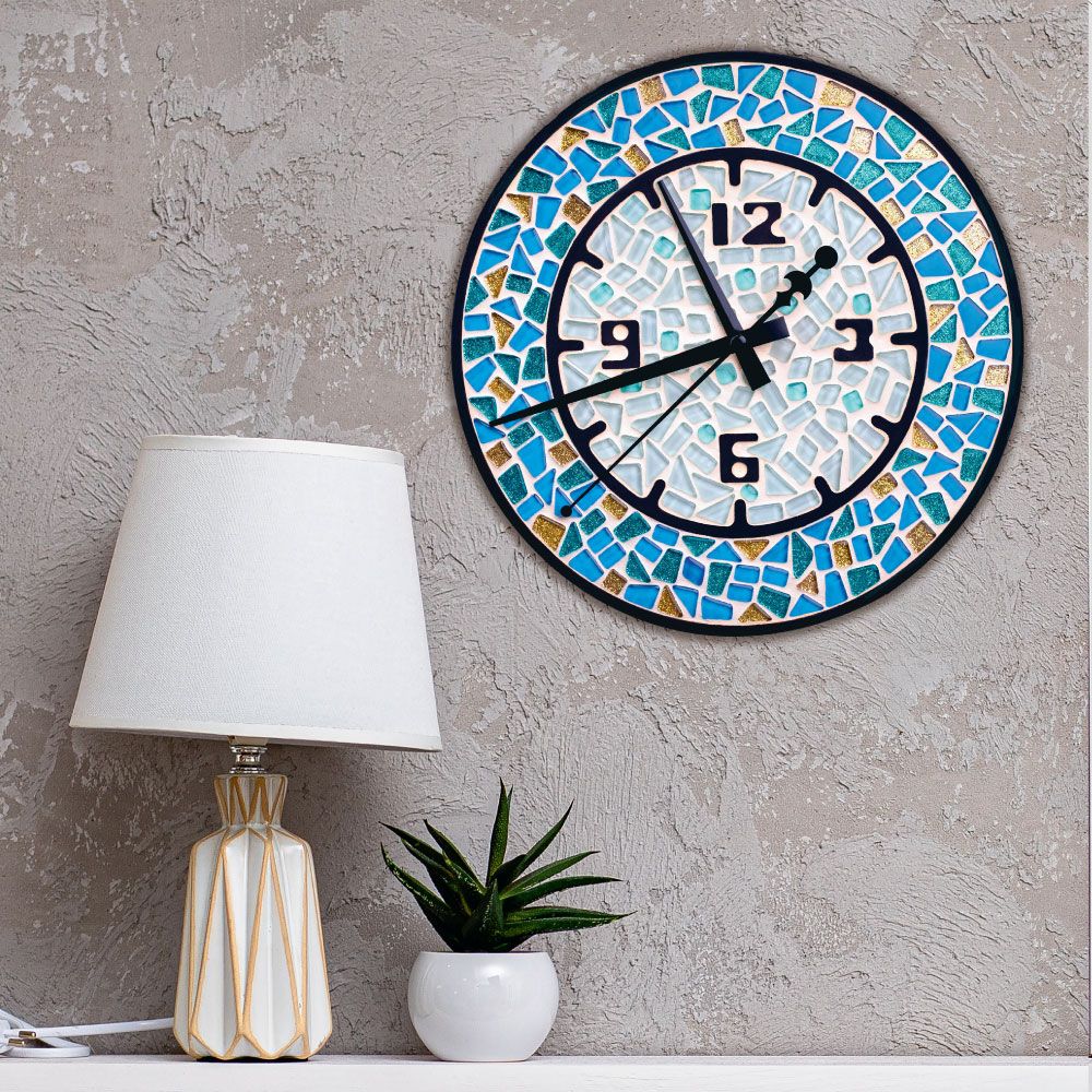Стеклянная мозаика Mosaaro Часы круглые (MA4001) - фото 3