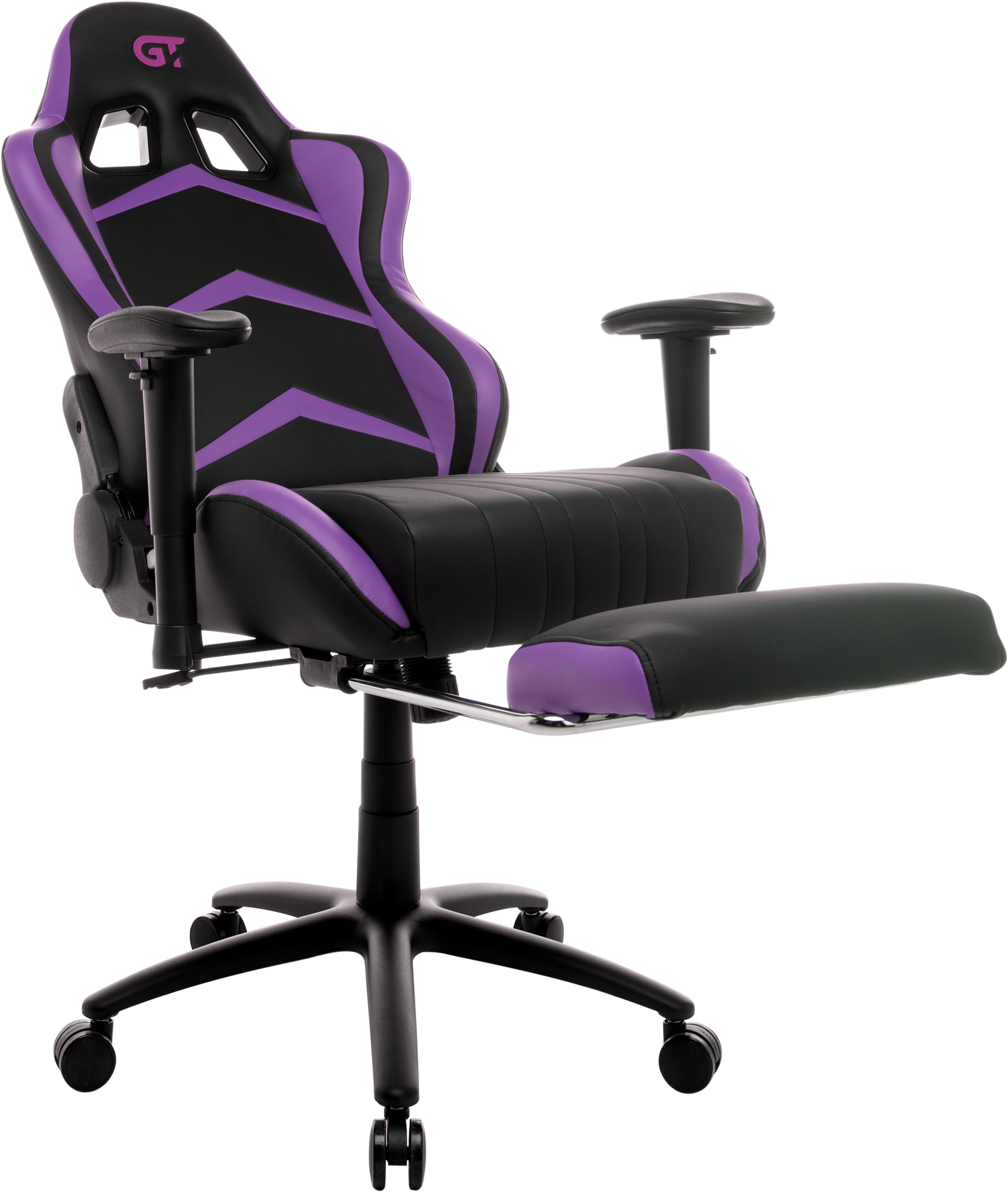 Геймерское кресло GT Racer черное с фиолетовым (X-2534-F Black/Violet) - фото 7