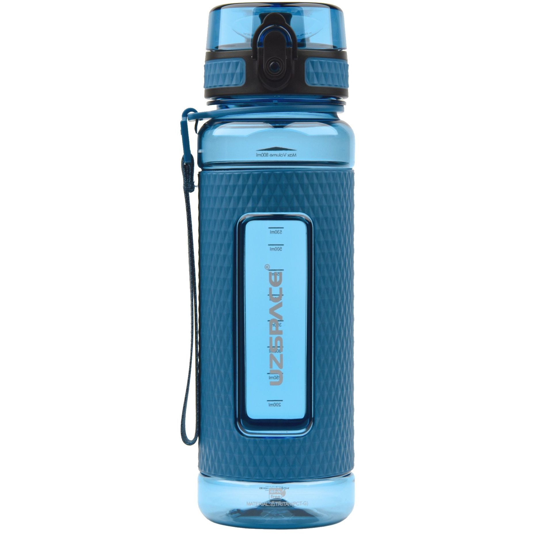 Бутылка для воды UZspace Diamond 700 мл деним синяя (5045) - фото 1