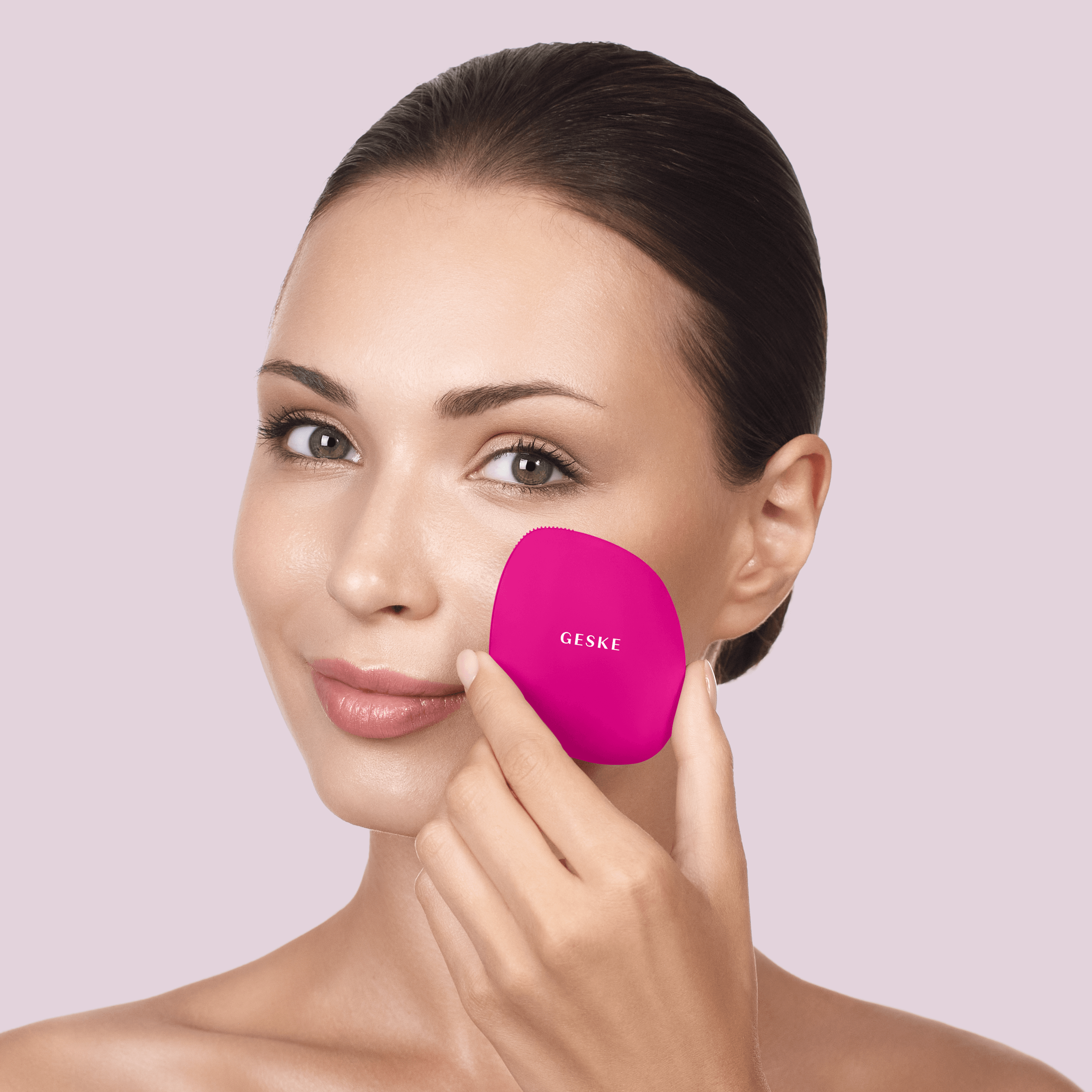 Щетка для лица GESKE Facial Brush 4 в 1 сиреневая - фото 3