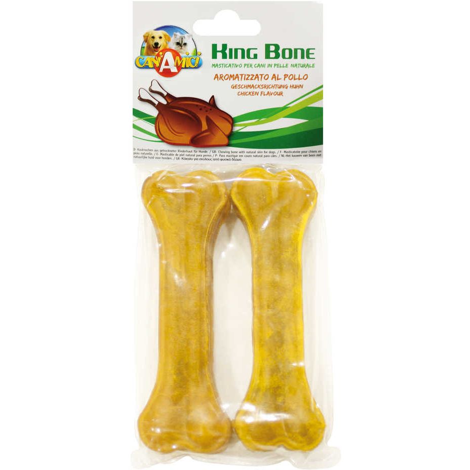 Ласощі для собак Croci King Bone Chicken кістка 15 см 190 г (2 шт. х 95 г) - фото 1