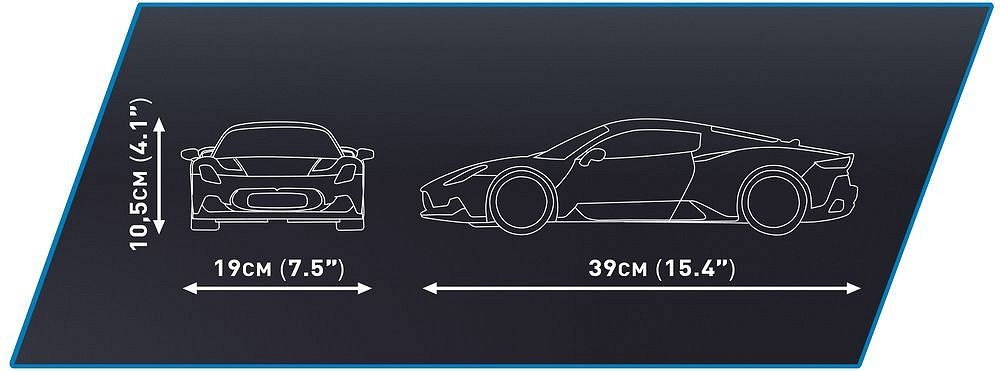 Конструктор Cobi Мазераті MC20 масштаб 1:12, 2269 деталей (COBI-24335) - фото 6