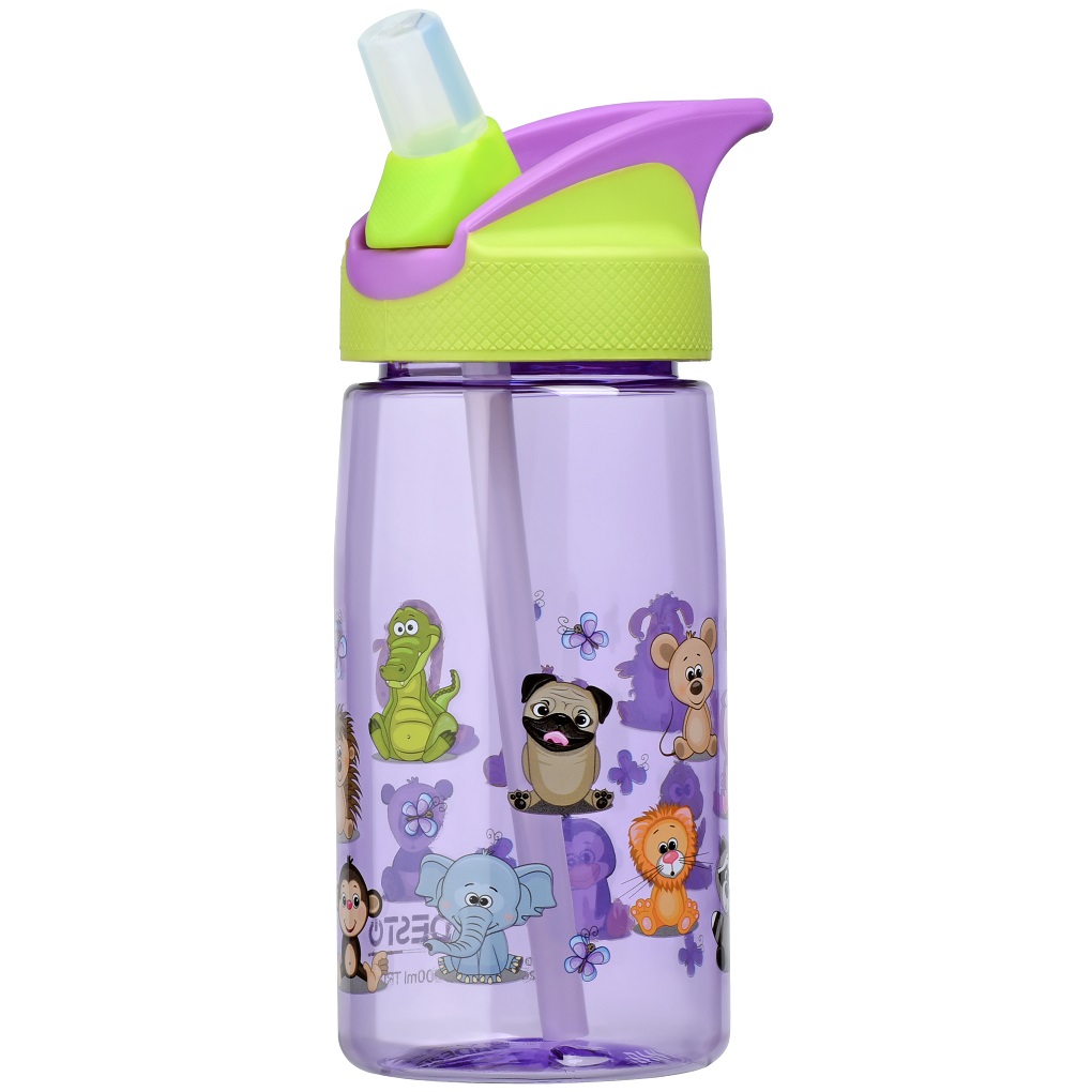 Пляшка для води Ardesto Funny Animals, 0,5 л, фіолетовий (AR2201TA) - фото 2