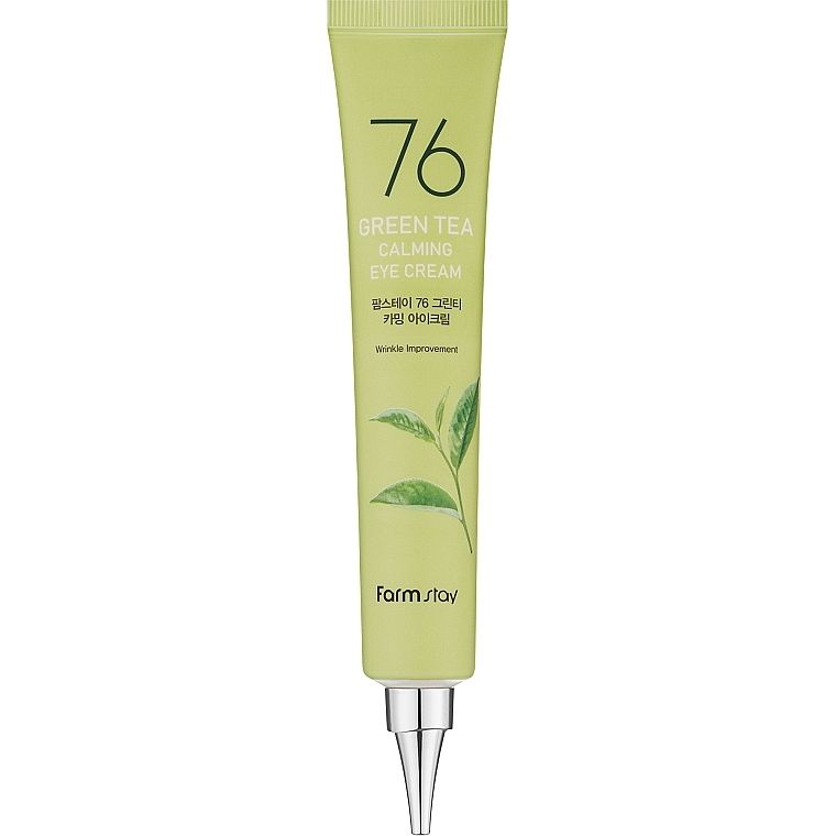 Крем для кожи вокруг глаз FarmStay 76 Green Tea Calming Eye Cream с зеленым чаем 45 мл - фото 2