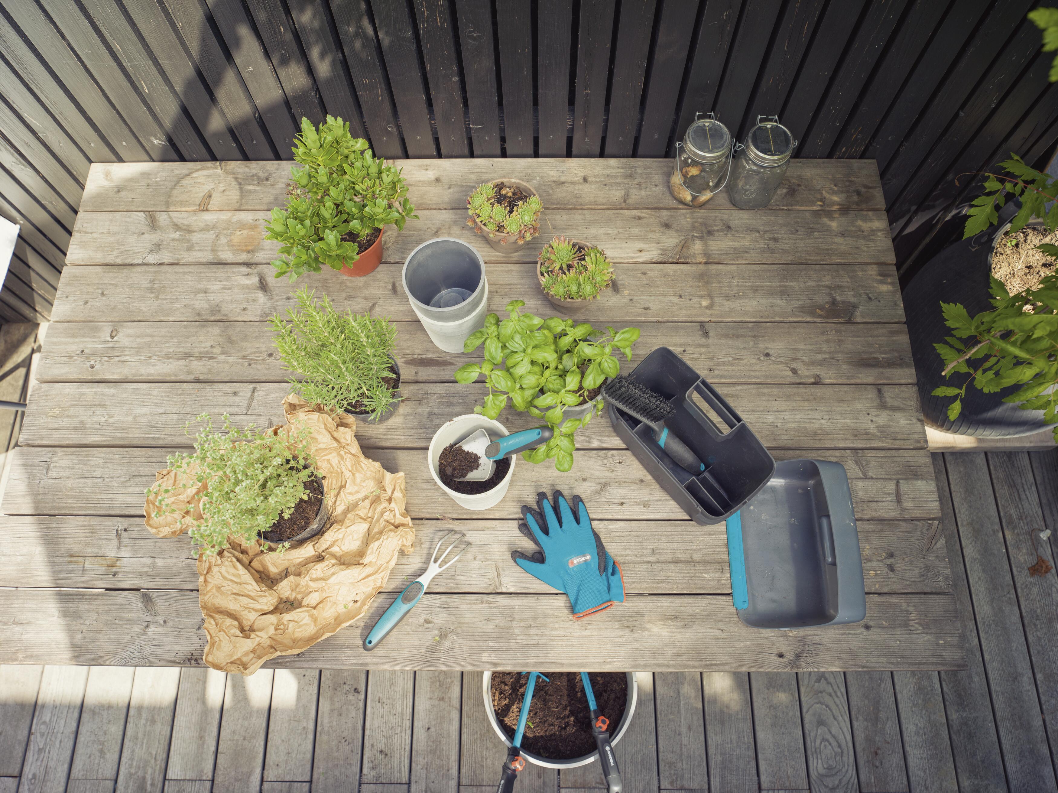 Комплект ручних інструментів Gardena для балконних рослин, в кейсі - фото 5