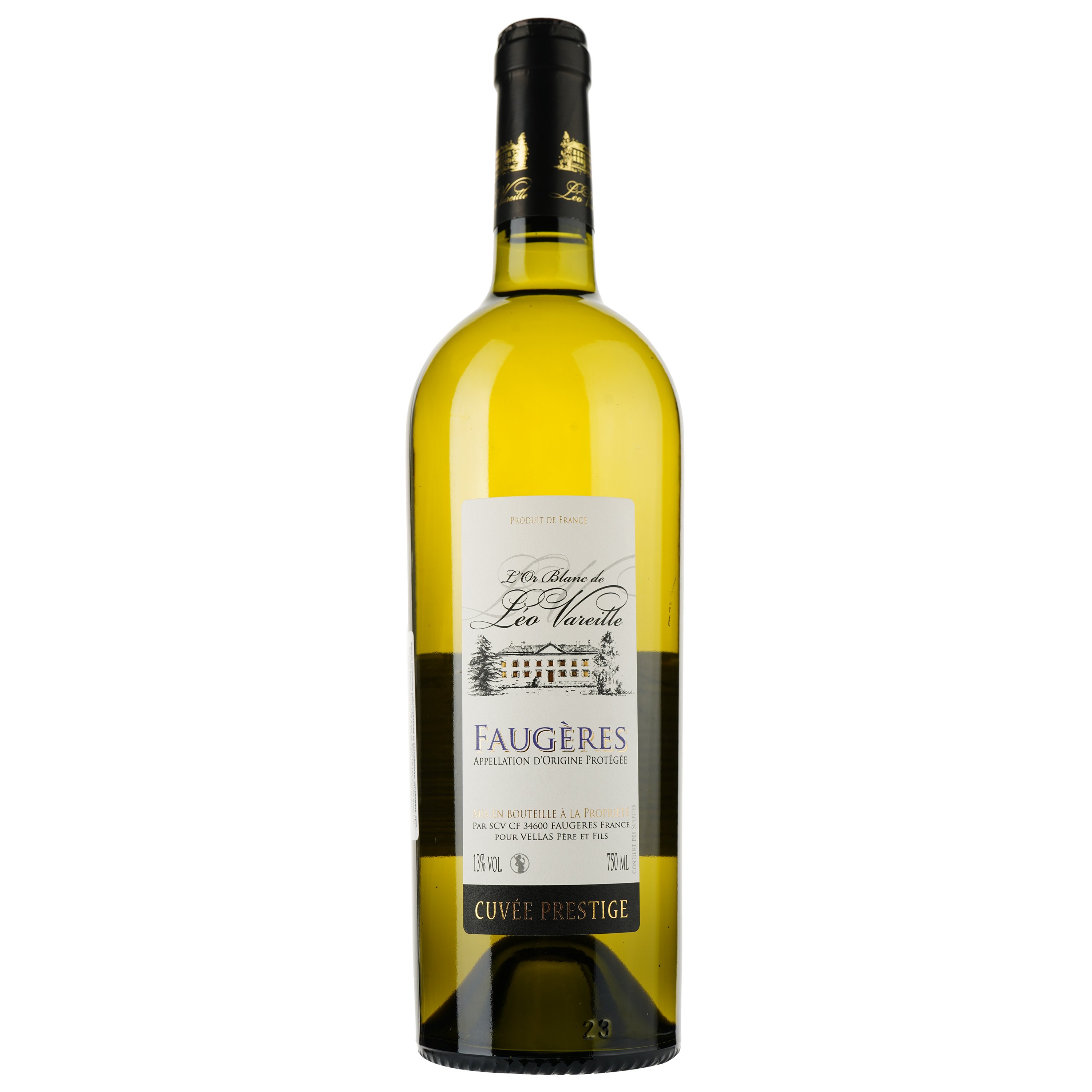 Вино Leo Vareille L'or Blanc AOP Faugeres, белое, сухое, 0,75 л - фото 1