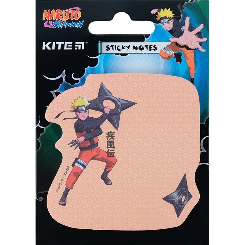 Блок паперу з клейким шаром Kite Naruto 70х70 мм 50 аркушів (NR23-298-3) - фото 1