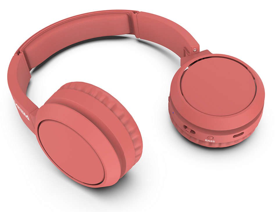 Наушники Philips On-ear TAH4205 Bluetooth Wireless Red - фото 3