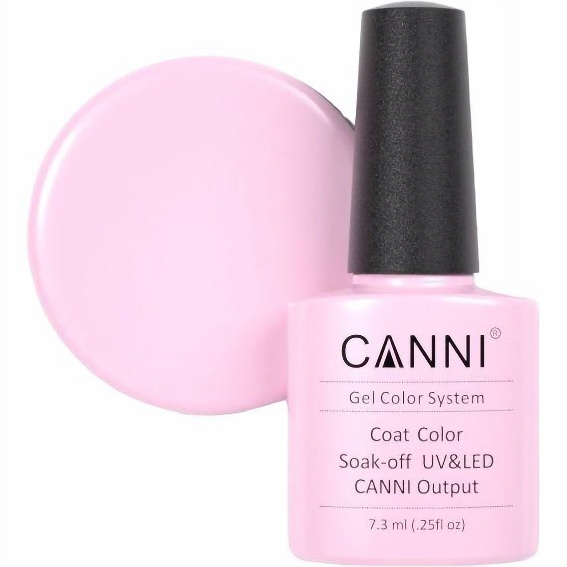 Гель-лак Canni Color Coat Soak-off UV&LED 243 світлий рожевий 7.3 мл - фото 1