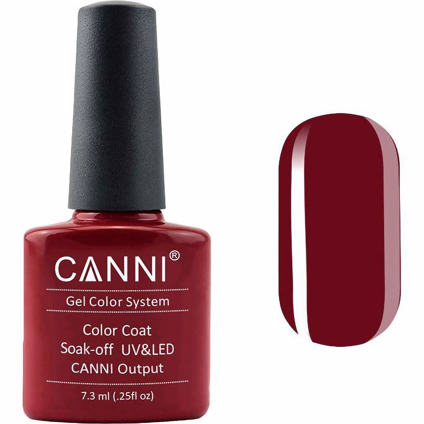 Гель-лак Canni Color Coat Soak-off UV&LED 70 насичений пурпурно-червоний 7.3 мл - фото 1