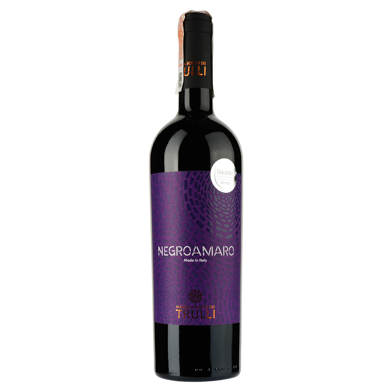 Вино Masseria Borgo Del Trulliі Негроамаро, красное, полусухое, 13%, 0,75л - фото 1