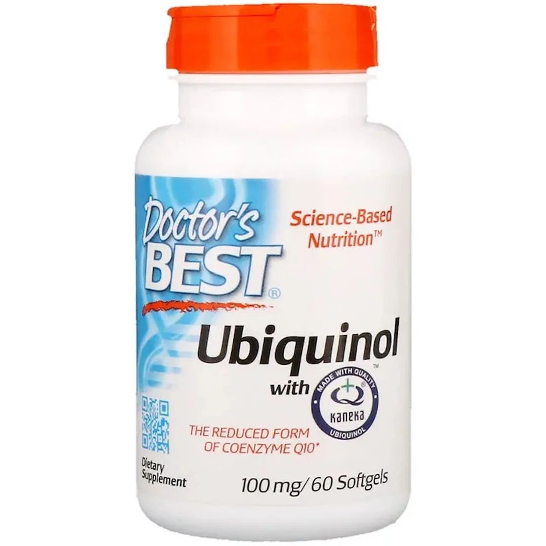 Убіхінол Doctor's Best Ubiquinol with Kaneka 100 мг 60 желатинових капсул - фото 1