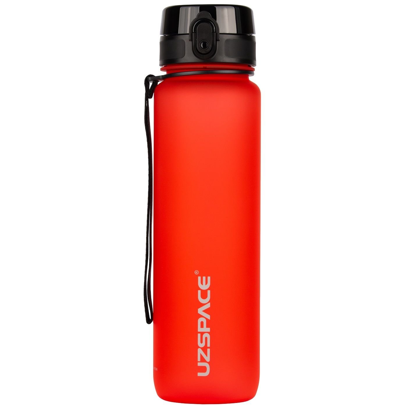 Бутылка для воды UZspace Colorful Frosted, 1 л, жарко-красный (3038) - фото 1