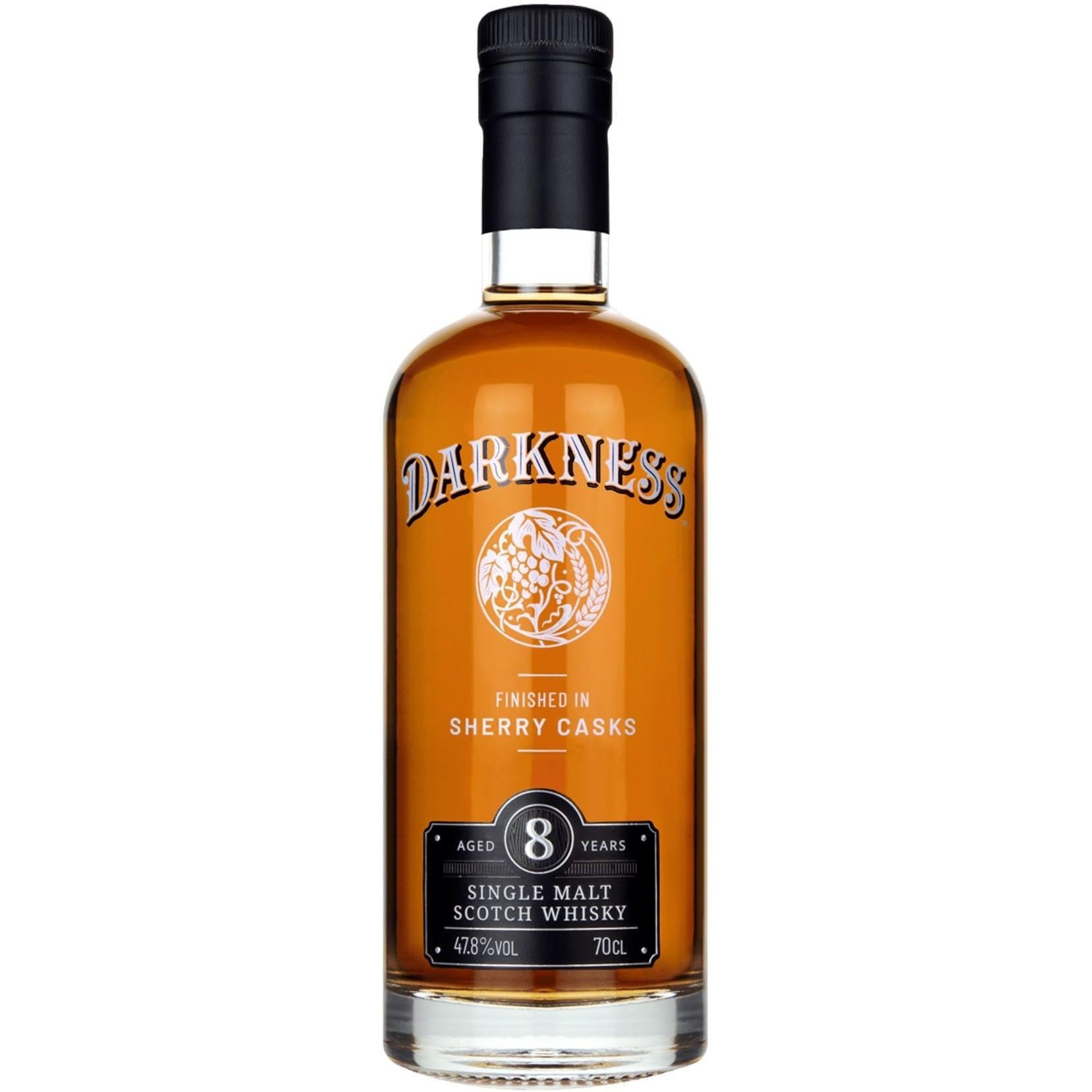 Віскі Darkness 8 yo Single Malt Scotch Whisky 47.8% 0.7 л - фото 1