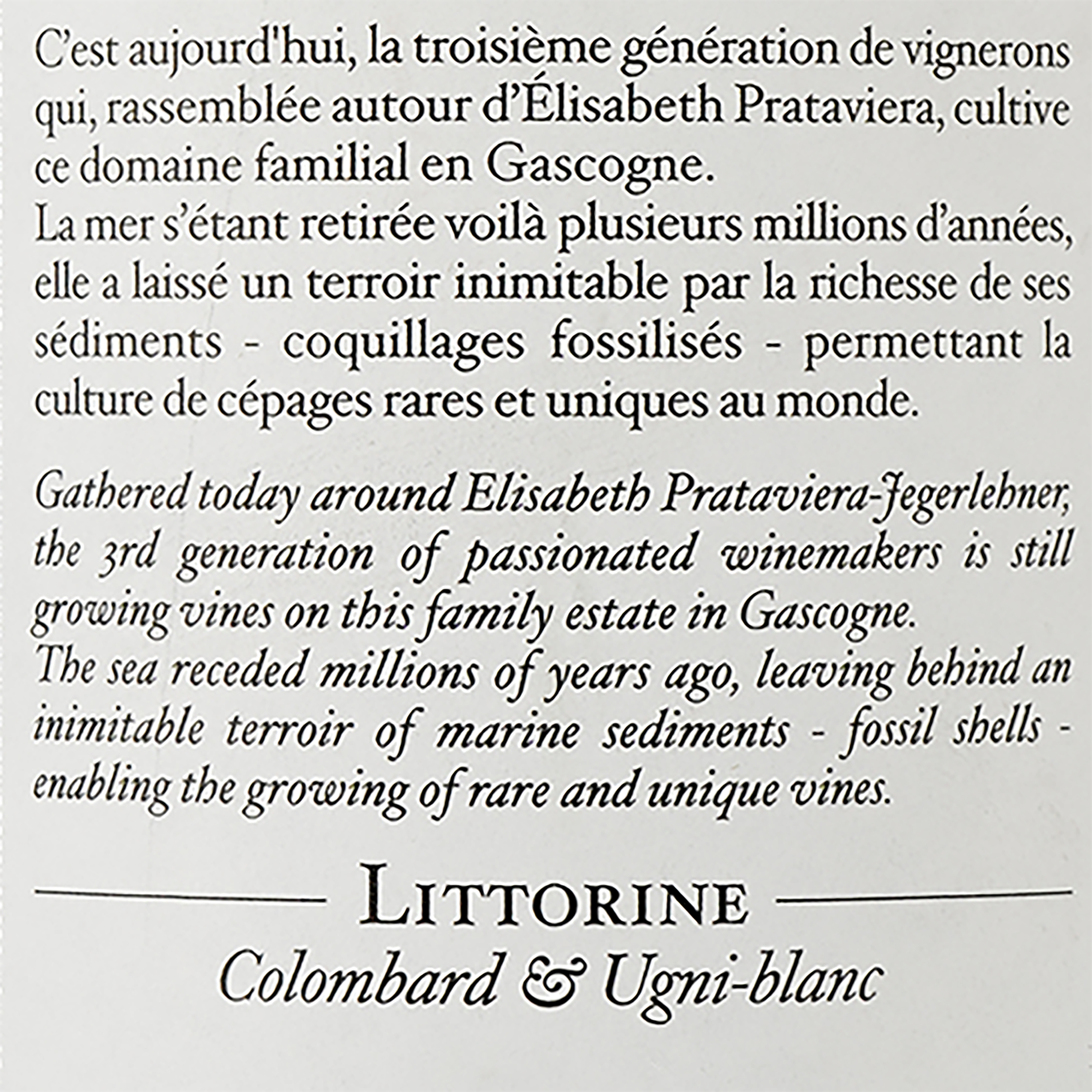 Вино Haut Marin Littorine Colombard Ugni Blanc, белое, сухое, 11%, 0,75 л - фото 3