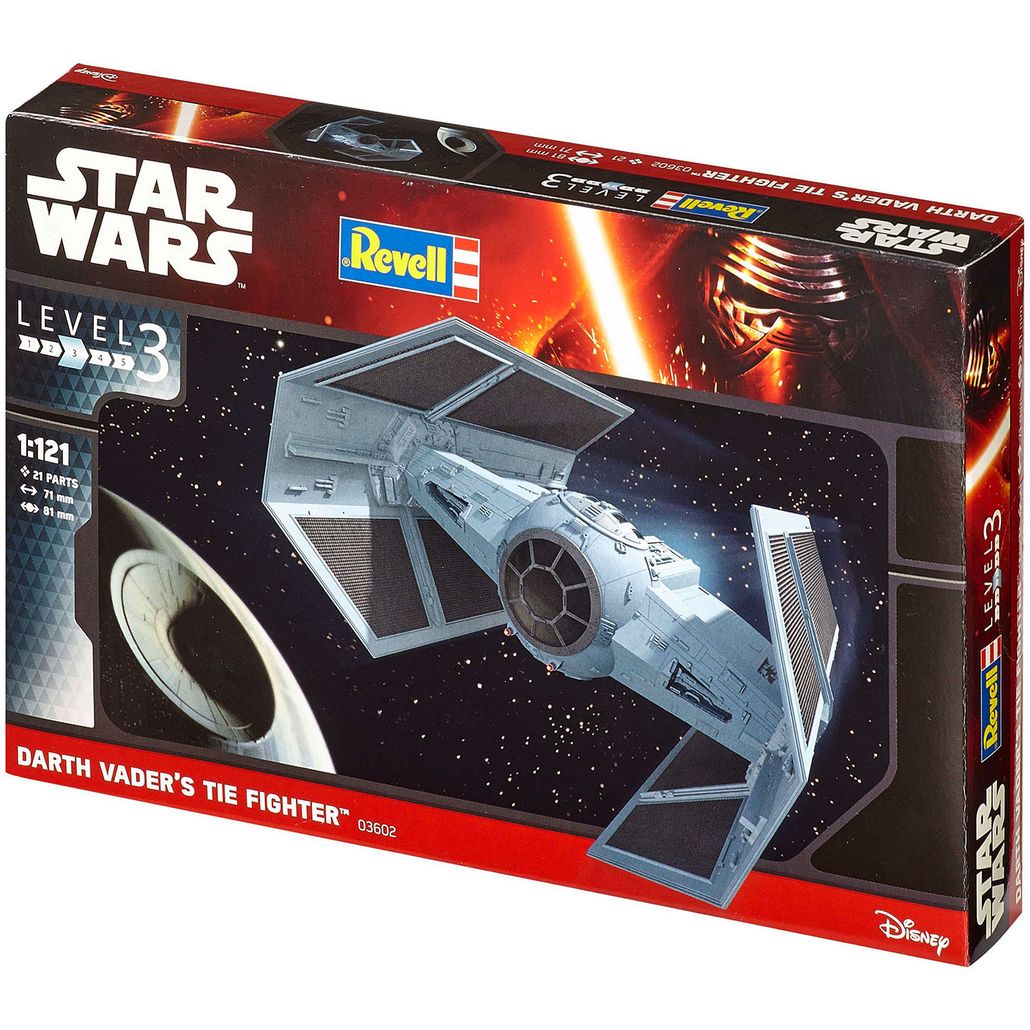 Сборная модель Revell Звездный TIE Fighter Дарта Вейдера, уровень 3, масштаб 1:121, 21 деталь (RVL-03602) - фото 1