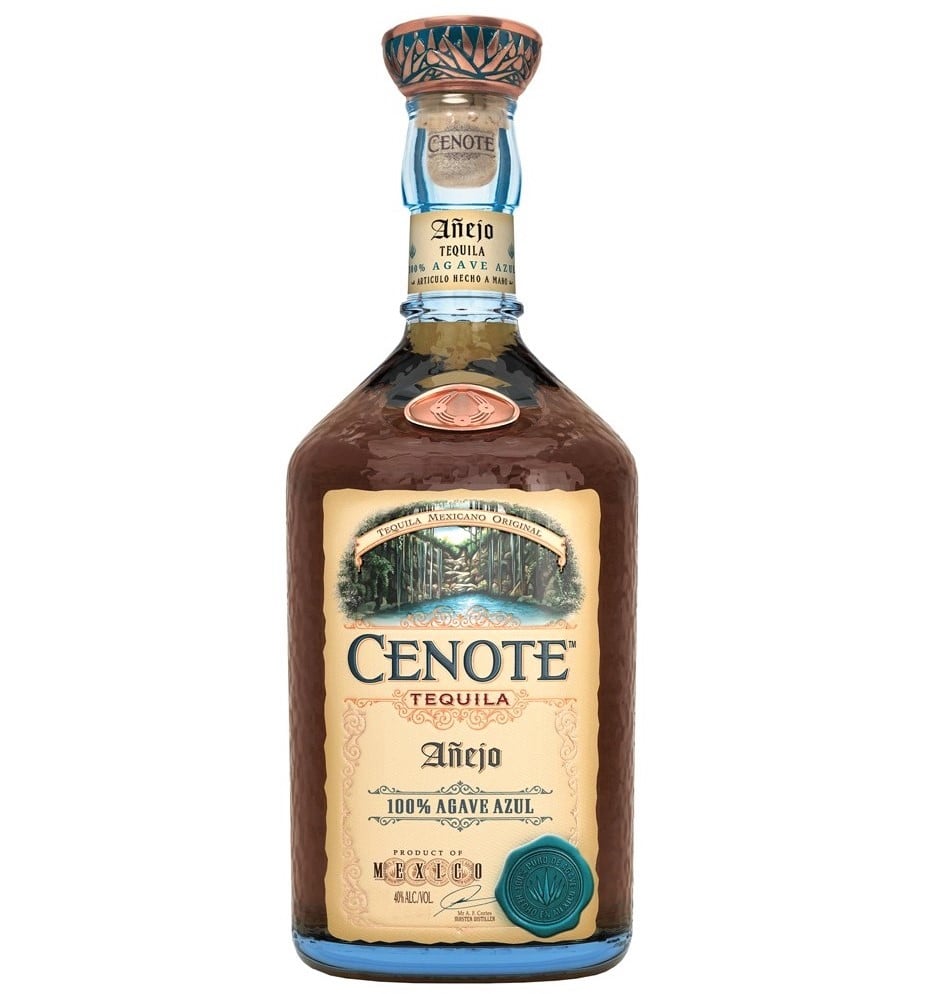 Текіла Cenote Anejo 100% Agave, 40%, 0,7 л - фото 1