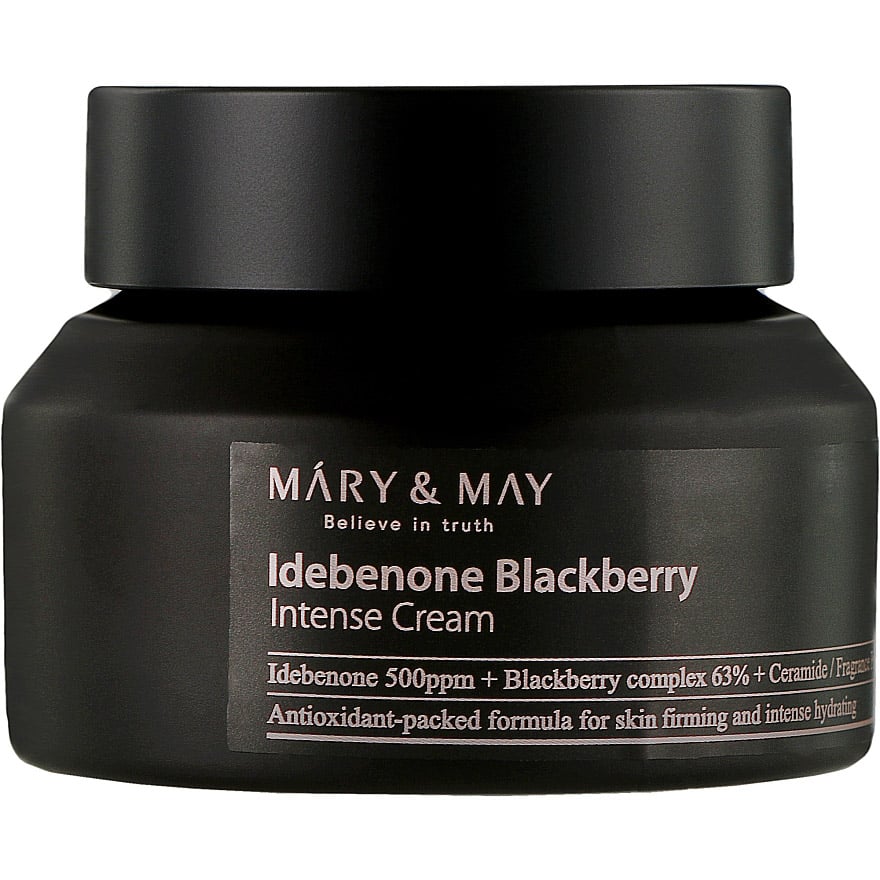 Крем для обличчя Mary & May Idebenone Blackberry Complex Intense Cream, з ідебеноном, 70 г - фото 1