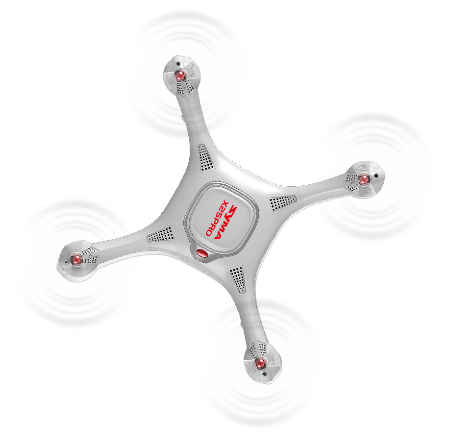 Радиоуправляемая игрушка Syma Квадрокоптер 2.4 Ггц GPS и поворотной FPV-камерой 37.5 см (X25PRO) - фото 2