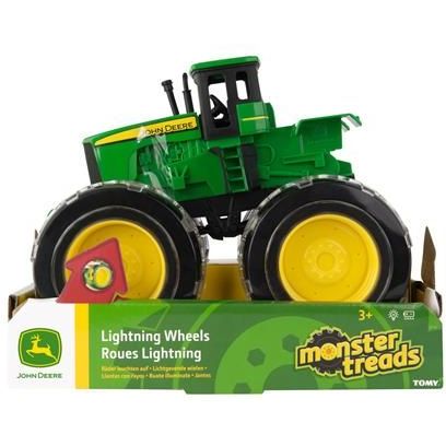 Машинка Трактор John Deere Kids Monster Treads с большими светящимися колесами (46434) - фото 2