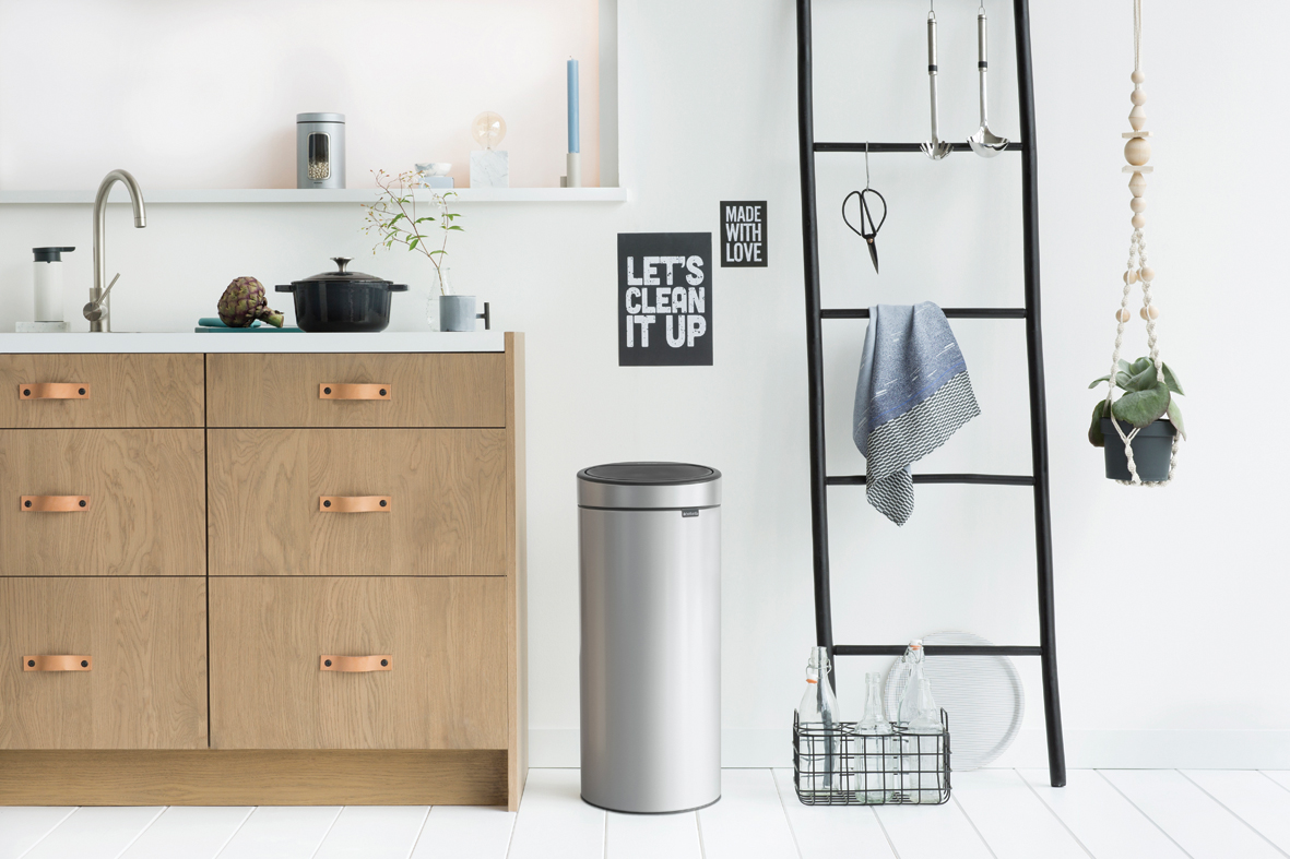 Бак для мусора Brabantia Touch Bin, 30 л, серый (115387) - фото 3