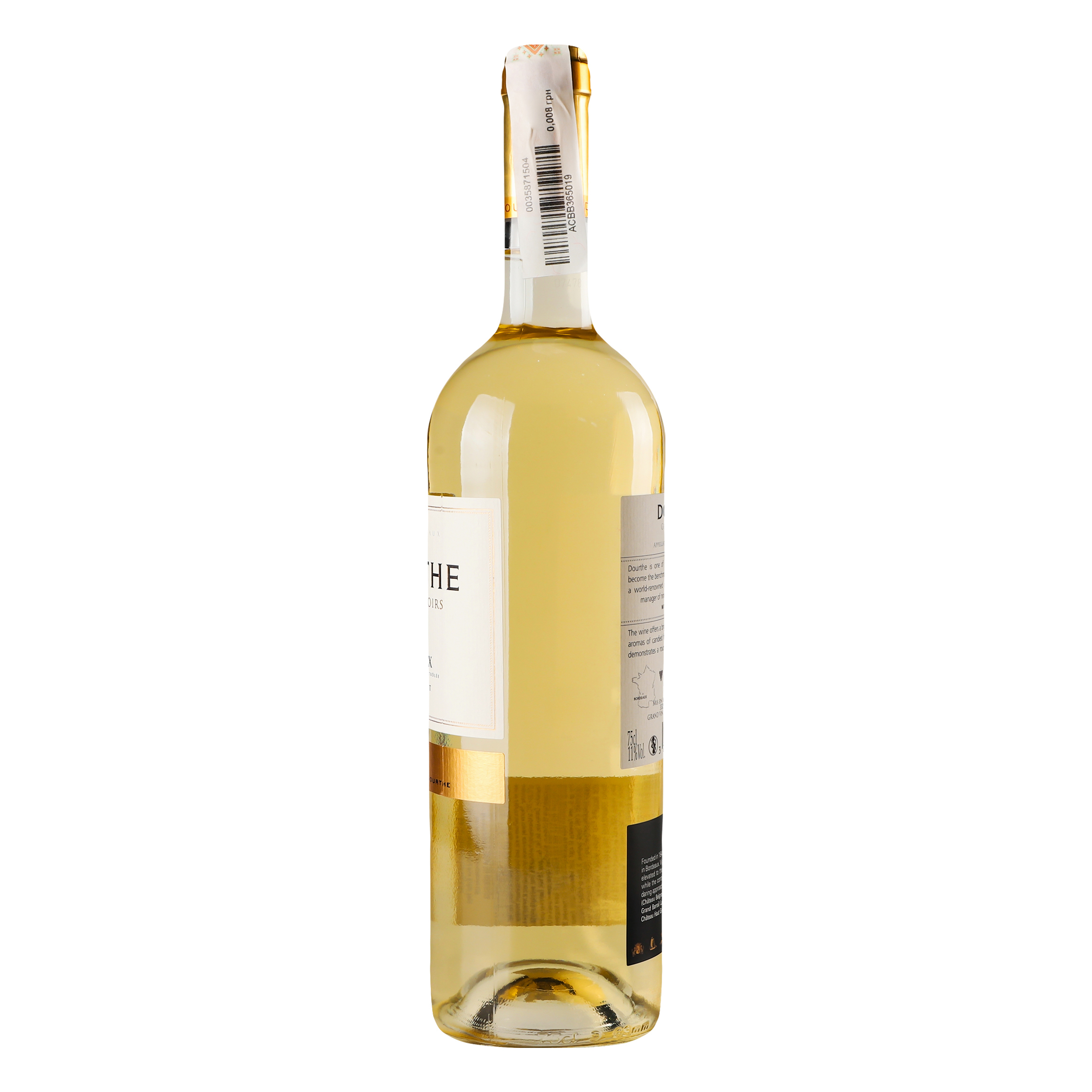 Вино Dourthe Grands Terroirs Bordeaux Blanc moelleux, белое полусладкое, 11%, 0,75 л - фото 2