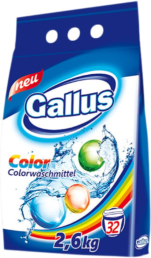 Стиральный порошок Gallus Color, 2,6 кг - фото 1